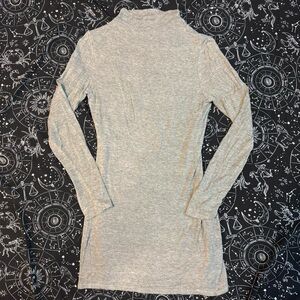 Gray Long Sleeve Dress